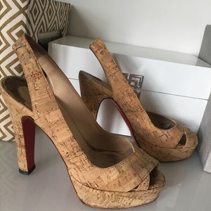 Cork Christian Louboutin Heels